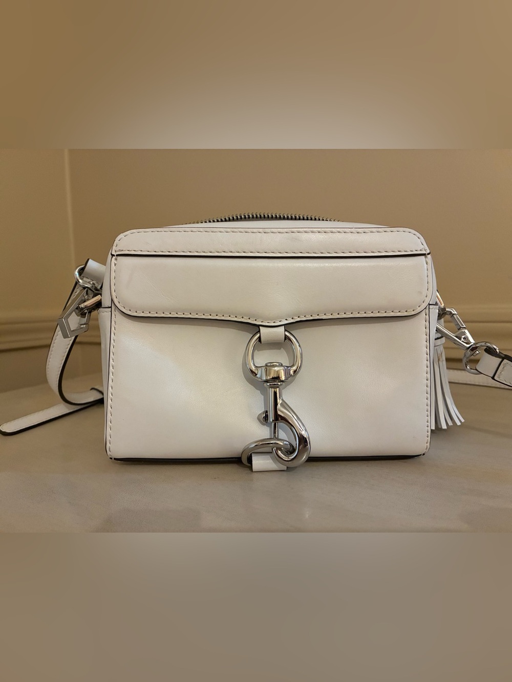 Rebecca Minkoff MAB Camera bag, optic white, small
